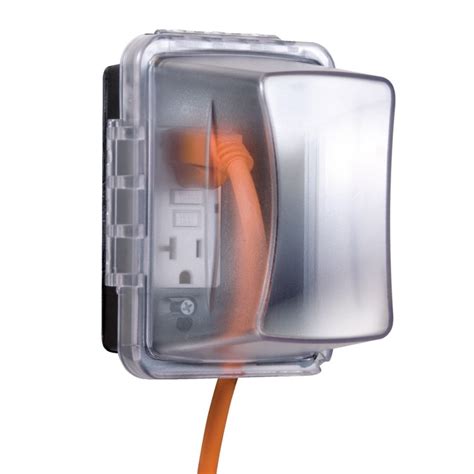 electrical box plastic cover|plastic cover for electrical outlet.